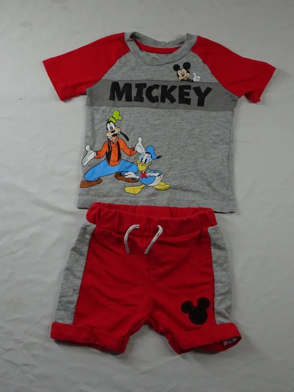 Disney Mickey and Friends Baby Boy Shirt and Short Set Size 18M